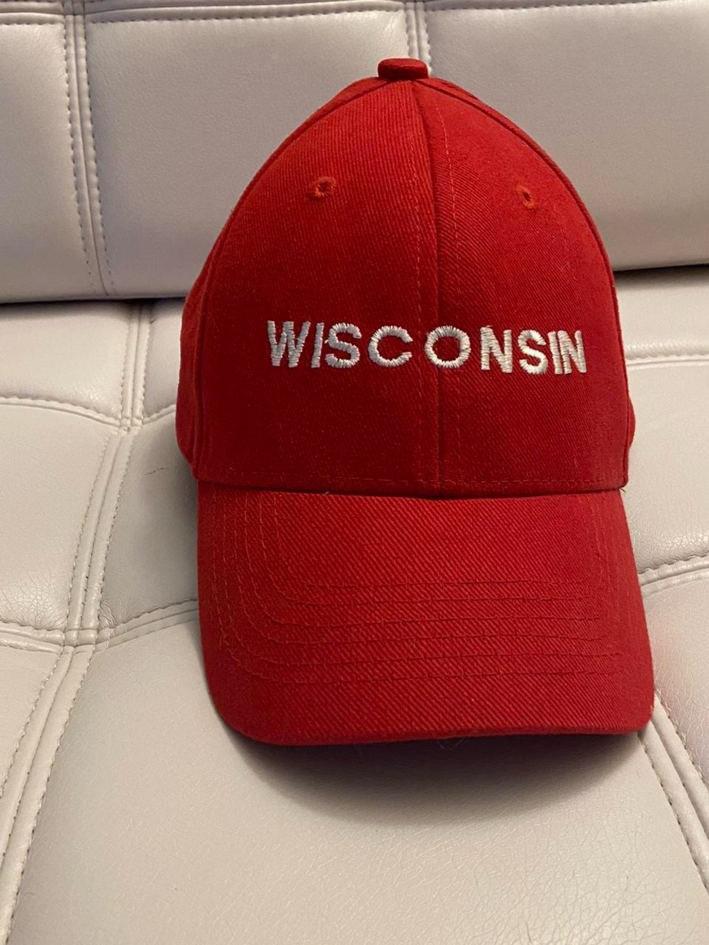 Wisconsin Red Baseball Hat